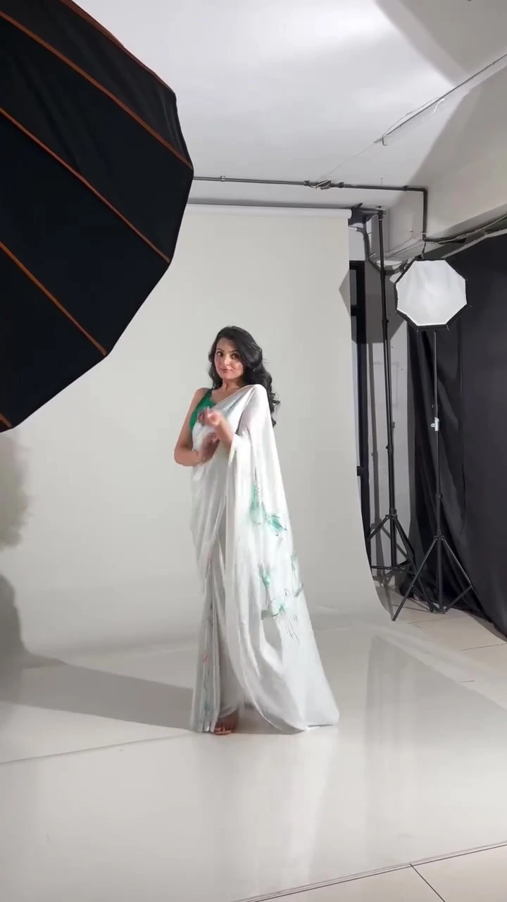 Ivory drape, studio turn